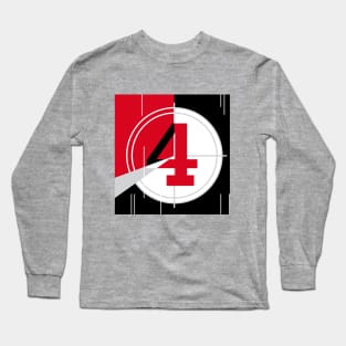 Countdown Number 4 Long Sleeve T-Shirt